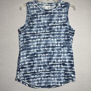 Athleta Tank Top Womens Small Blue Breezy Camisole Tie Dye Lightweight Athletic